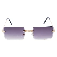 Rimless Rectangle Sunglasses For Women