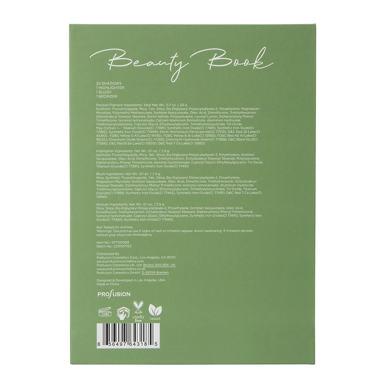 Profusion Eye & Face Beauty Book - Sage Swirls