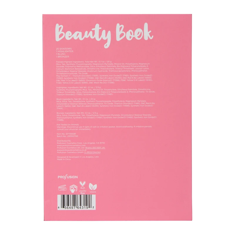 Profusion Eye & Face Beauty Book - Checkered Cherry