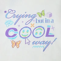 Crying But A Cool Way Mood Graphic Tee