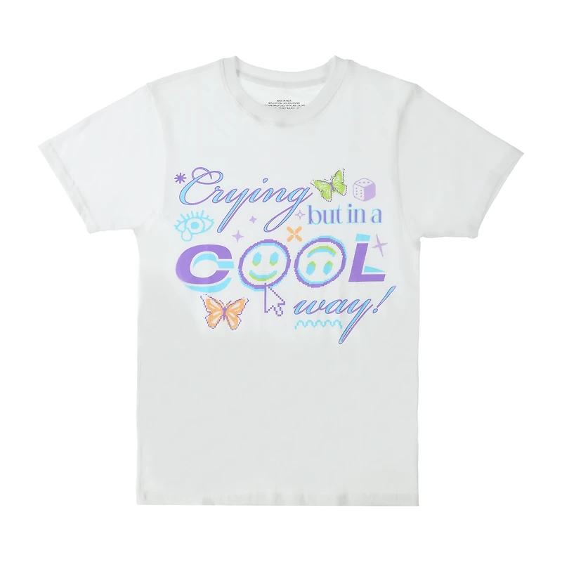 Crying But A Cool Way Mood Graphic Tee