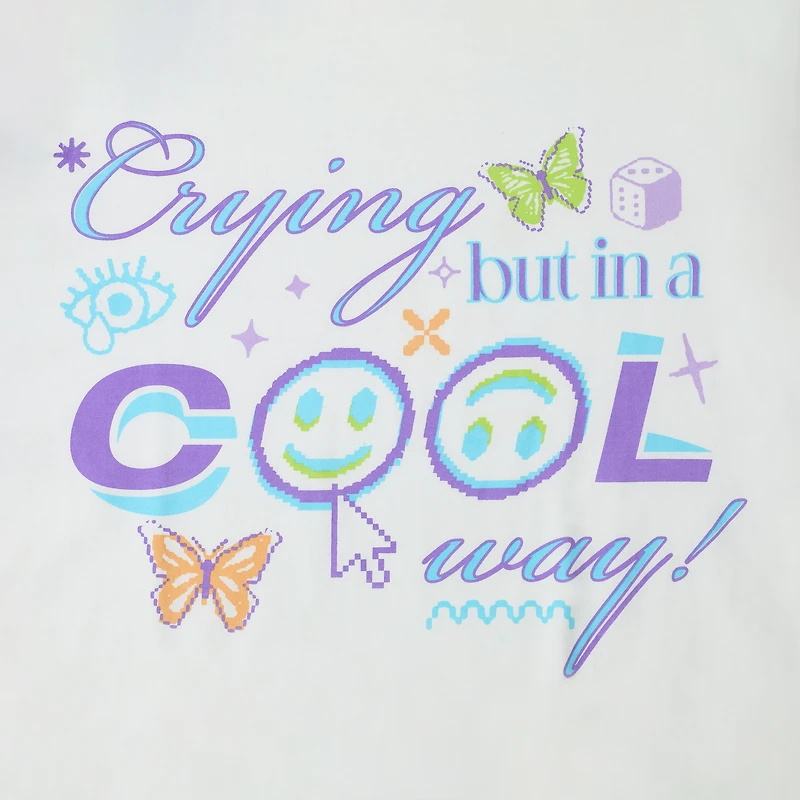 Crying But A Cool Way Mood Graphic Tee
