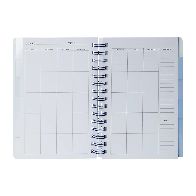 Daily Agenda Perpetual Monthly + Weekly Planner Book