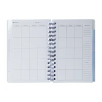 Daily Agenda Perpetual Monthly + Weekly Planner Book