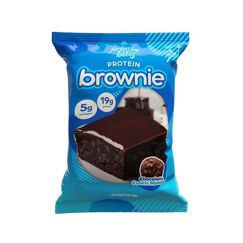Prime Bites® Protein Brownie 2.29oz - Chocolate Cookie Monster