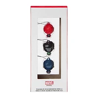 Marvel Heroes Mini Christmas Tree Ornaments Set 3-count