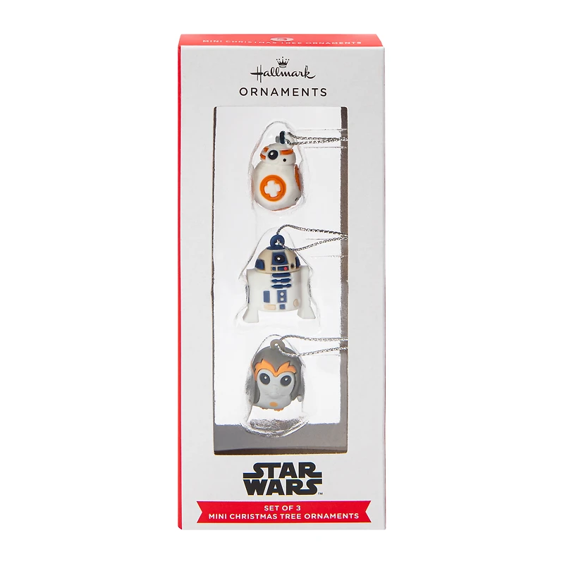 Disney Star Wars Mini Christmas Tree Ornaments 3-Set