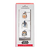 Disney Star Wars Mini Christmas Tree Ornaments 3-Set