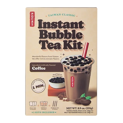 Pocas Instant Bubble Tea Kit 8.9oz - Coffee