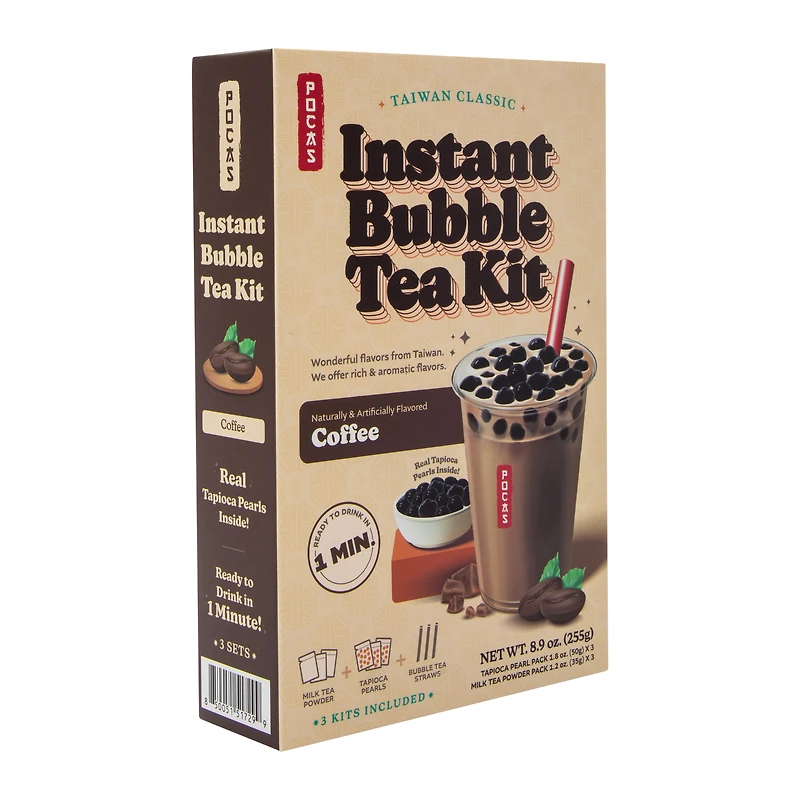 Pocas Instant Bubble Tea Kit 8.9oz - Coffee