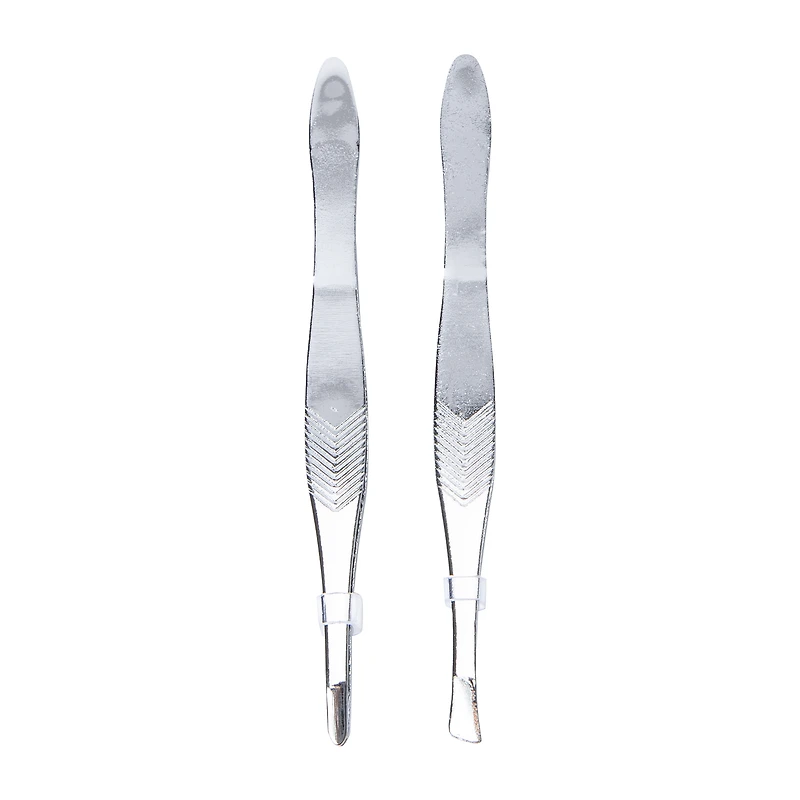 Slant & Point Tips Twin Pack Tweezers 2-Pack