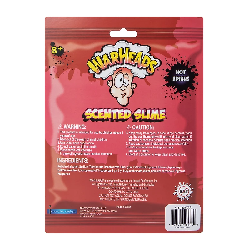 Warheads® Scented Slime Black Cherry Scented With Mix-Ins