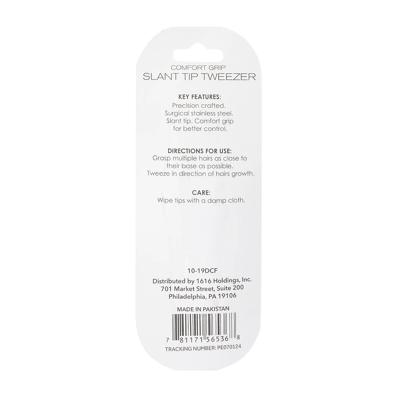 Comfort Grip Slant Tip Tweezer