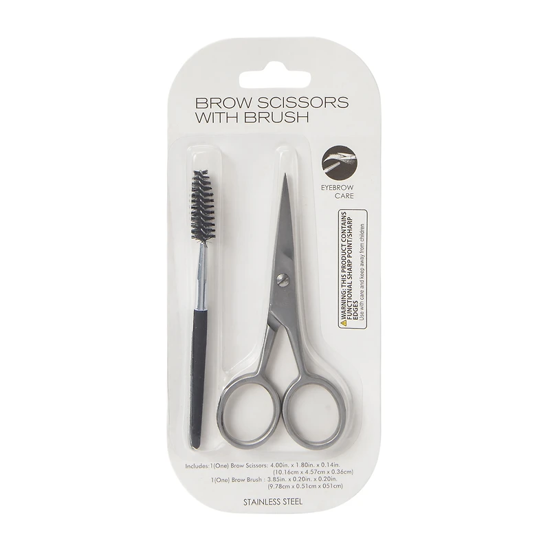 Brow Scissors With Brush