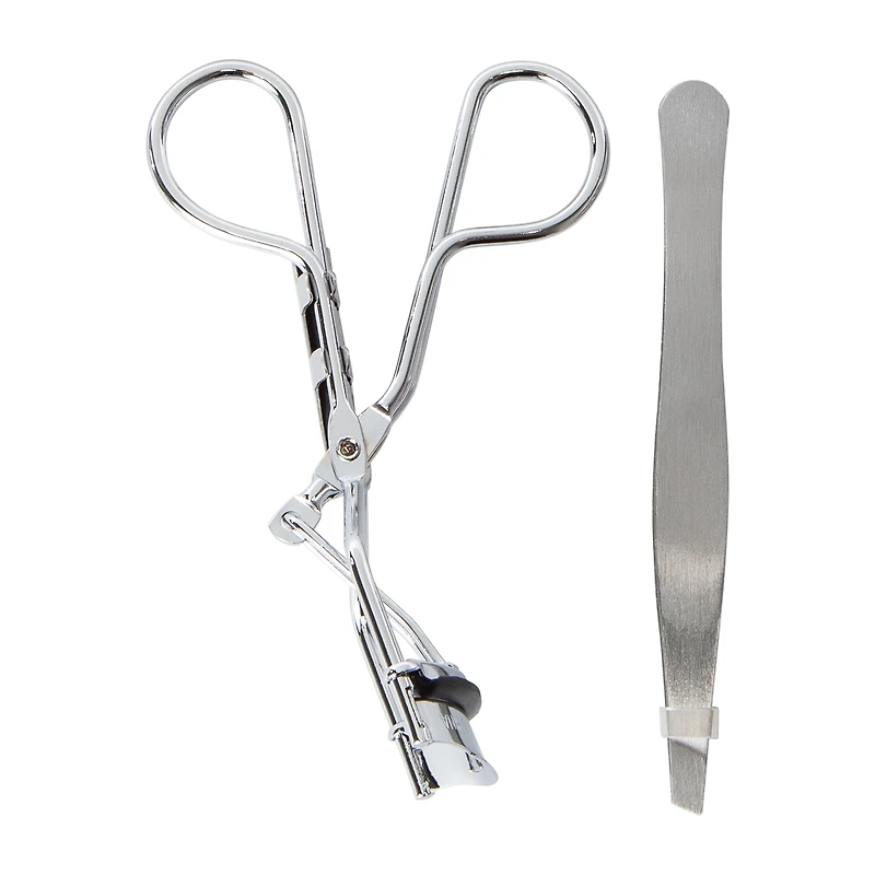 Eyelash Curler With Tweezer Set