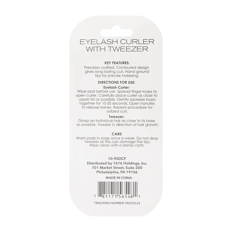 Eyelash Curler With Tweezer Set