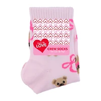 Valentine's Printed Crew Socks 1-Pair