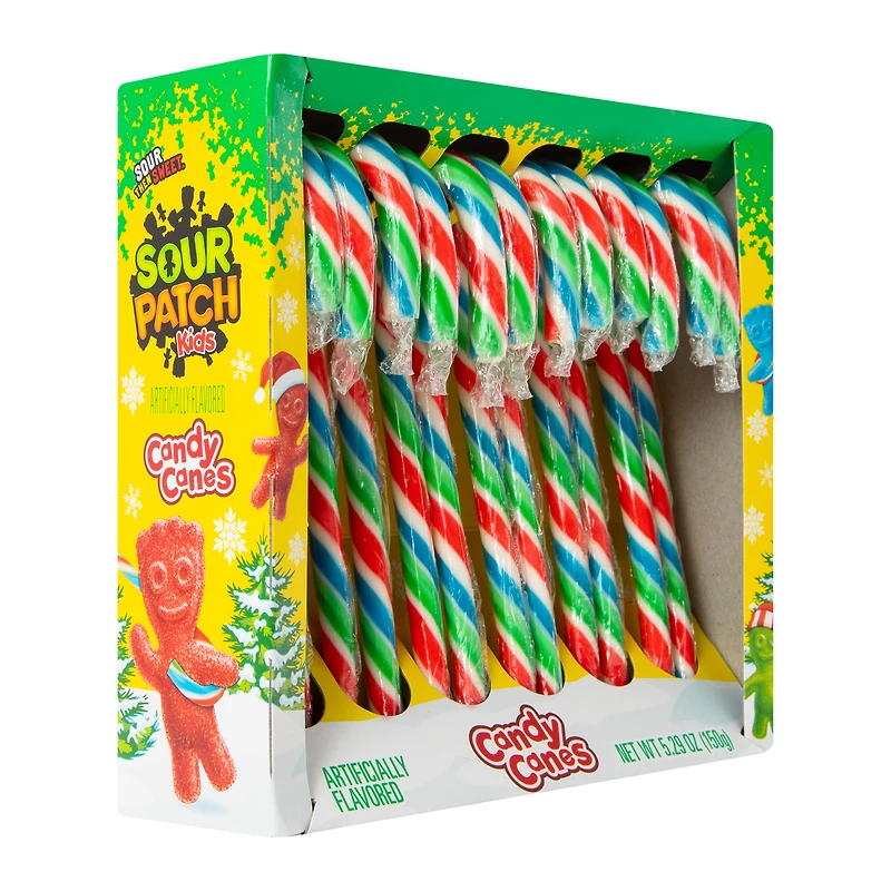Sour Patch Kids Candy Canes 12-count box