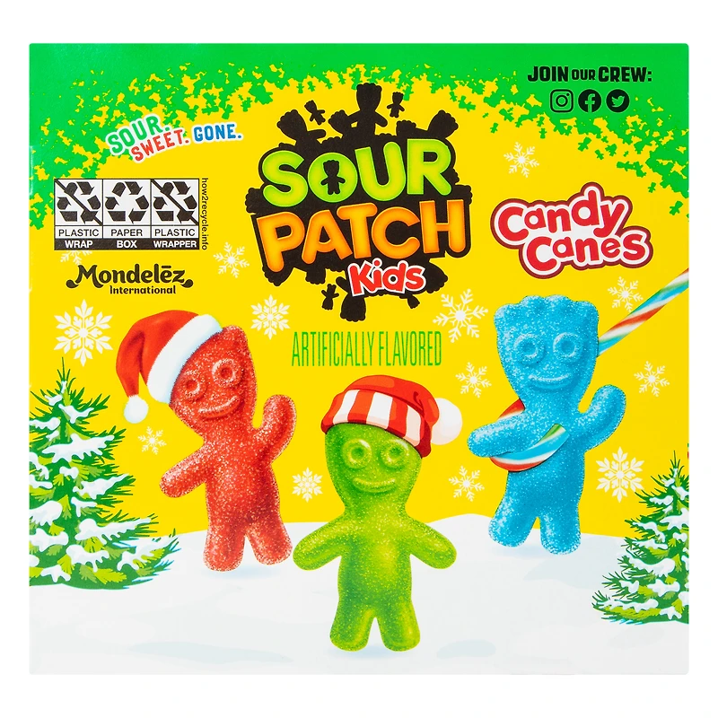Sour Patch Kids Candy Canes 12-count box