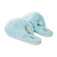 Ladies Fluffy Faux Fur Slippers