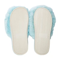 Ladies Fluffy Faux Fur Slippers