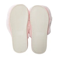Ladies Fluffy Faux Fur Slippers