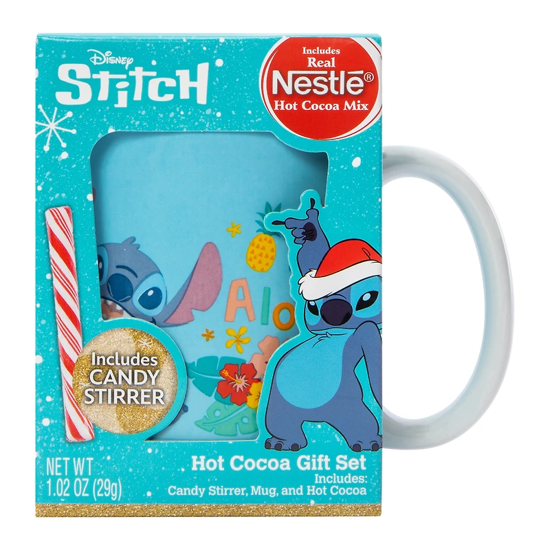 Disney Stitch Mug & Hot Cocoa Gift Set