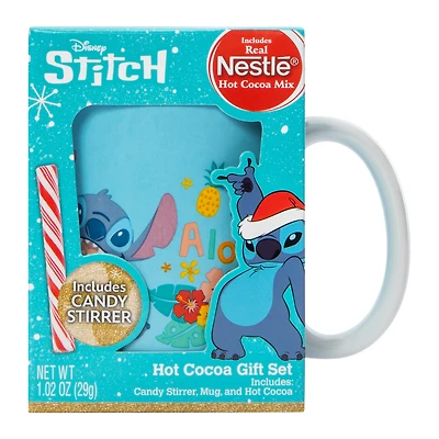 Disney Stitch Mug & Hot Cocoa Gift Set