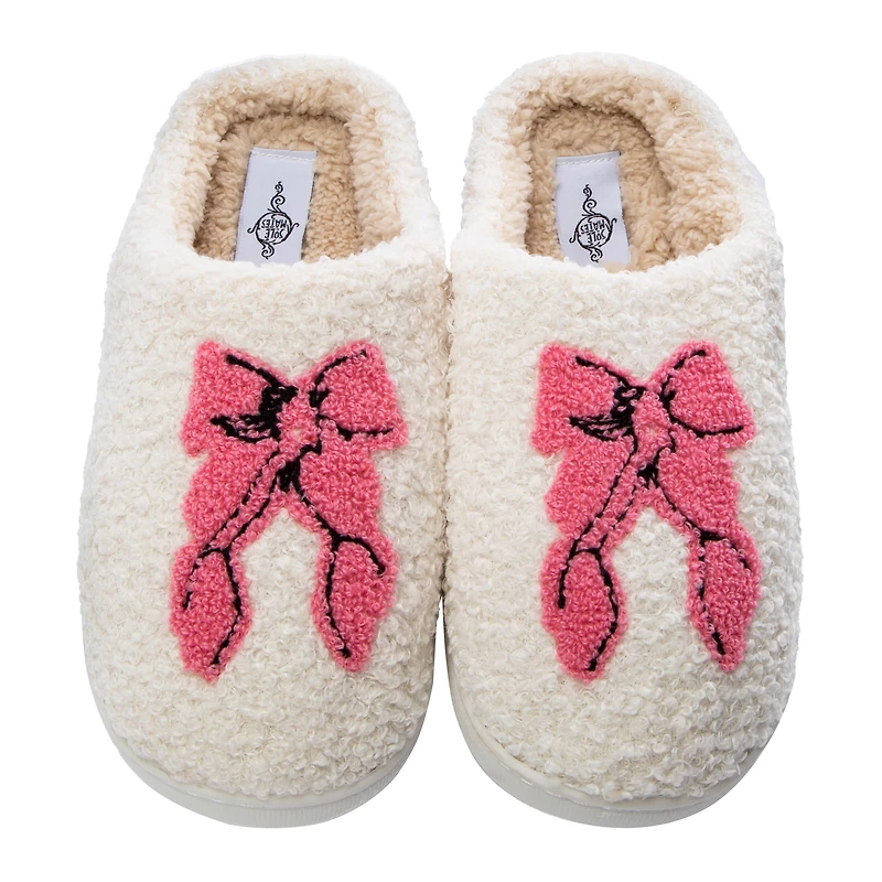 Ladies Sherpa Christmas Slippers