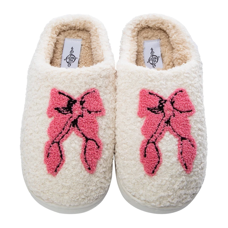 Ladies Sherpa Christmas Slippers