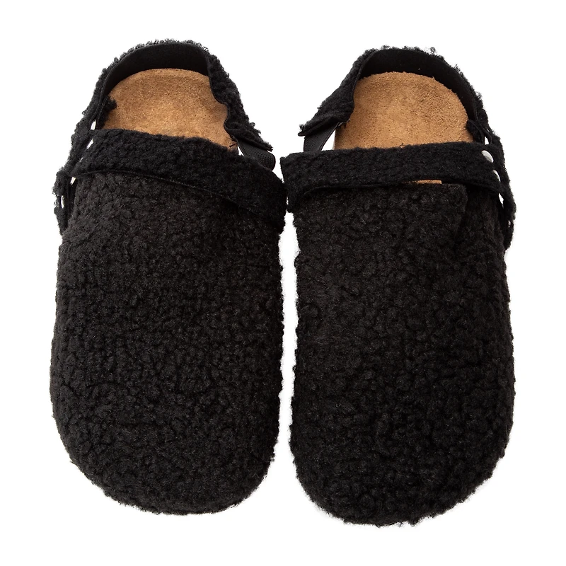 Sole Mates Sherpa Clog With Buckle