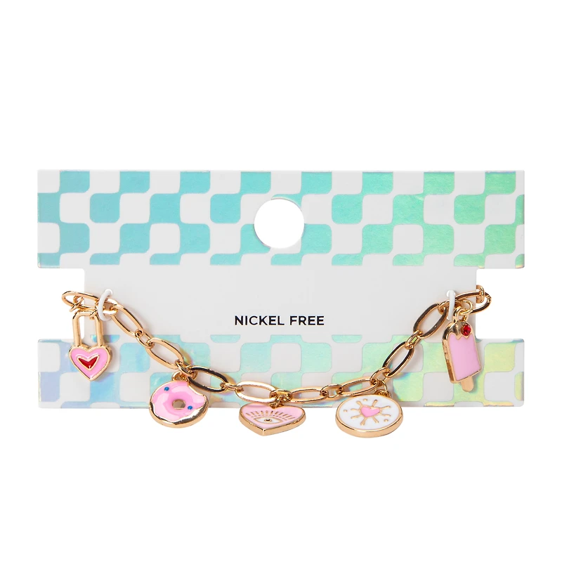 Pink Charm Bracelet