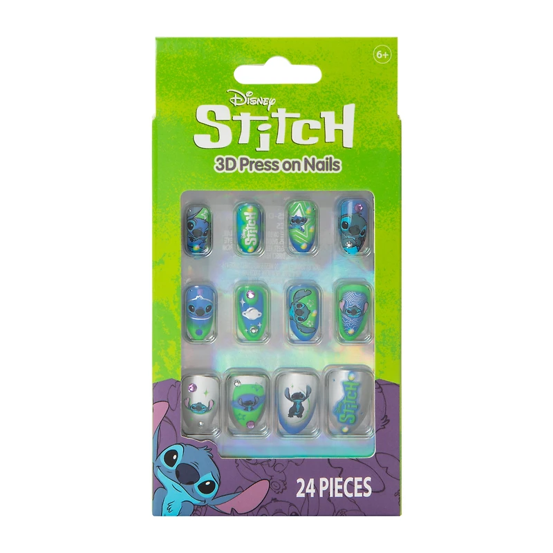 Disney Stitch 3D Press On Nails 24-Count