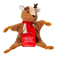 Crinkle Flattie Dog Toy