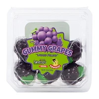 Liquid Filled Gummy Grapes Candy 3.8oz