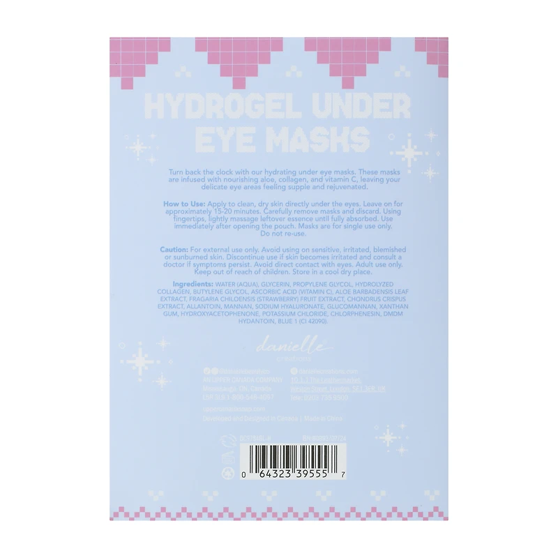 Danielle Creations® Christmas Hydrogel Under Eye Masks
