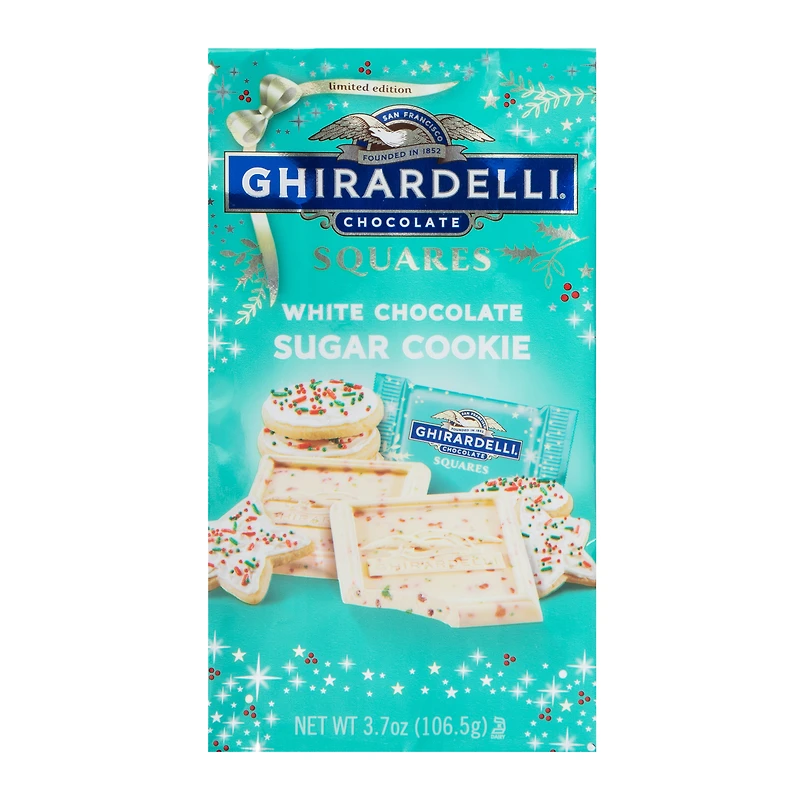 Ghirardelli White Chocolate Sugar Cookie Squares 3.7 oz