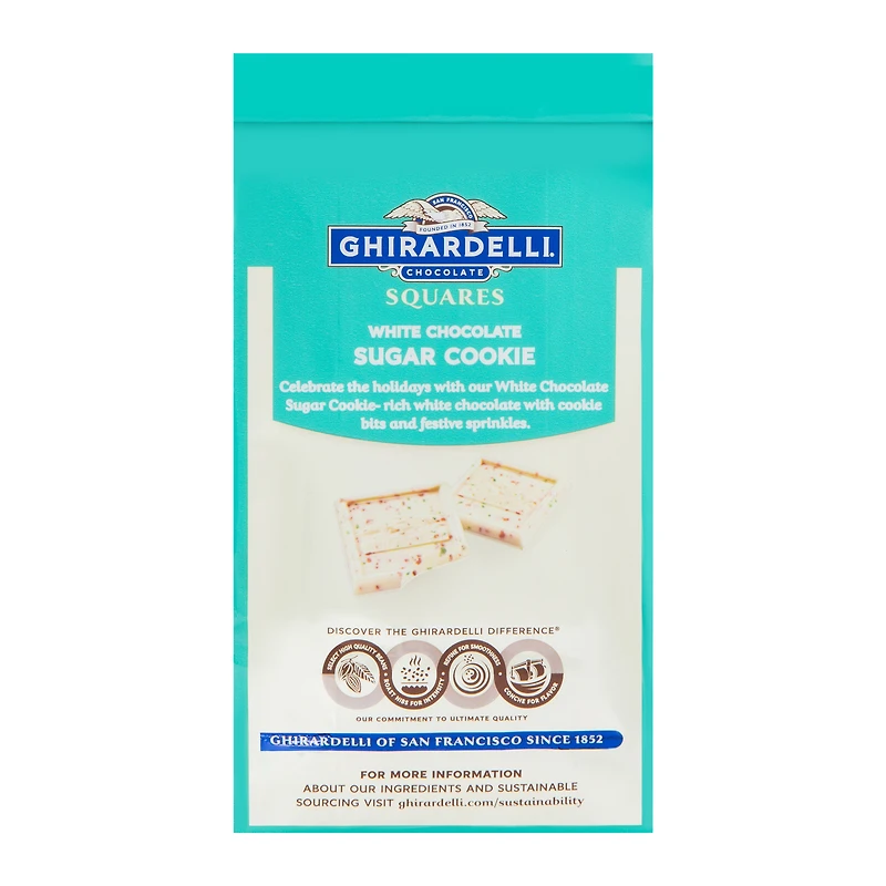 Ghirardelli White Chocolate Sugar Cookie Squares 3.7 oz