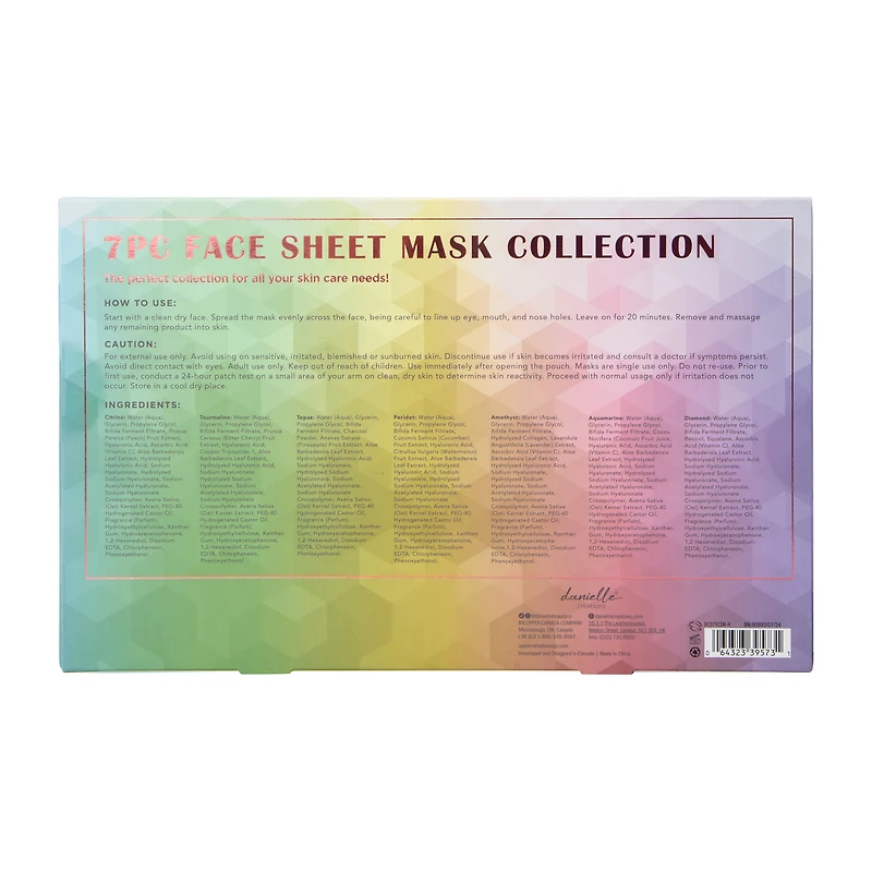 Danielle Creations® Face Sheet Mask Collection 7-Count