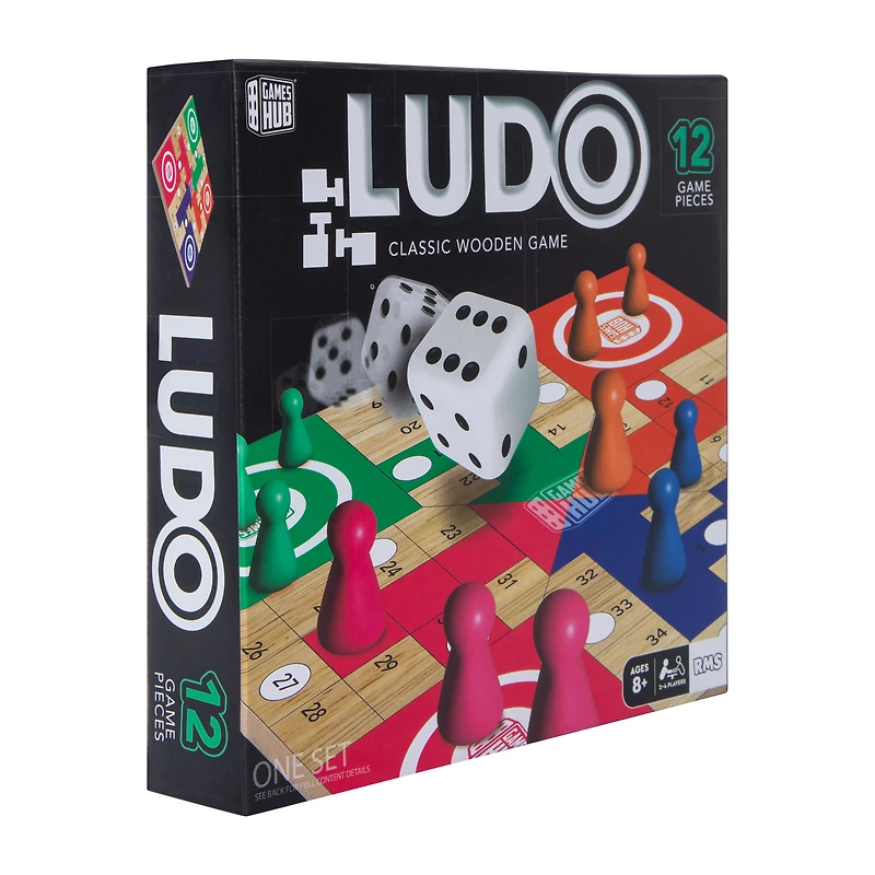 Gameshub® Ludo Classic Wooden Game