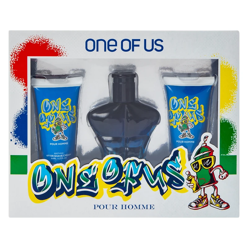 Mens One Of Us Pour Homme Fragrance Gift Set 3-Piece