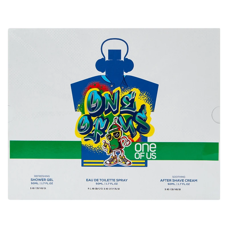 Mens One Of Us Pour Homme Fragrance Gift Set 3-Piece
