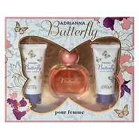 Adrianna Butterfly Pour Femme Women's Fragrance Gift Set 3-Piece