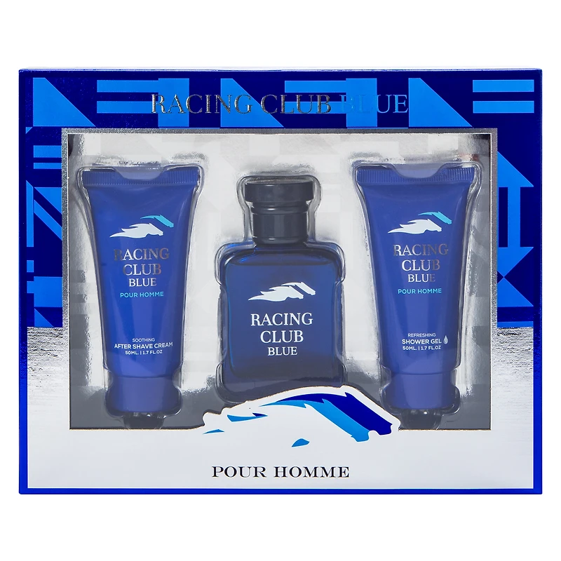 Men's Racing Club Blue Care Box 3-Pack