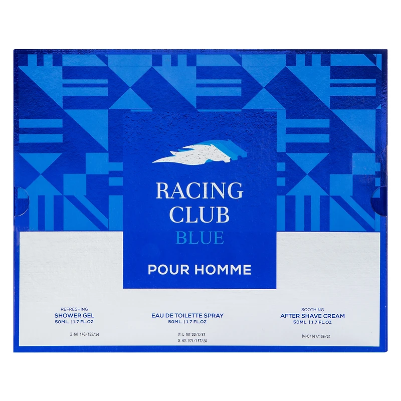 Men's Racing Club Blue Care Box 3-Pack