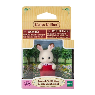Calico Critters® Chocolate Rabbit Baby Figure
