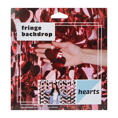 Hearts Fringe Backdrop