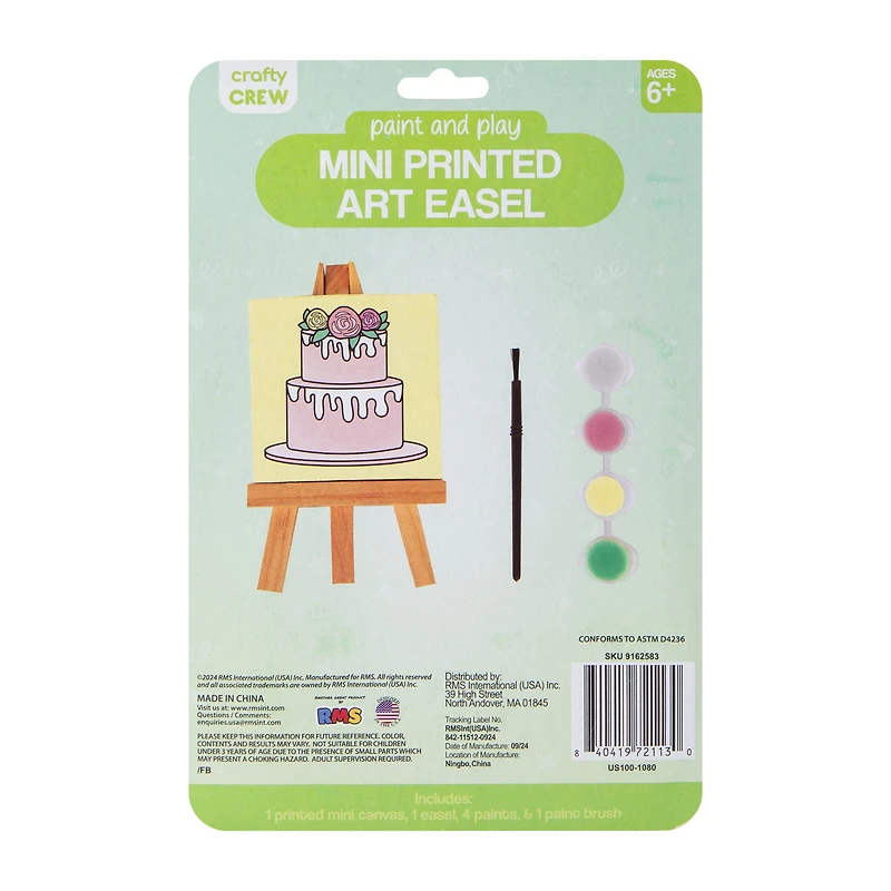 Paint And Play Mini Printed Art Easel Set