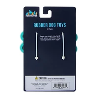 Pet Rubber Bone & Ring Toy Set