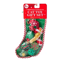 Christmas Stocking Cat Toy Gift Set 8-piece